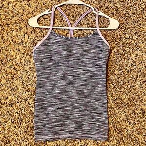 Lululemon Athletica Purple Tank Top With Built In Bra